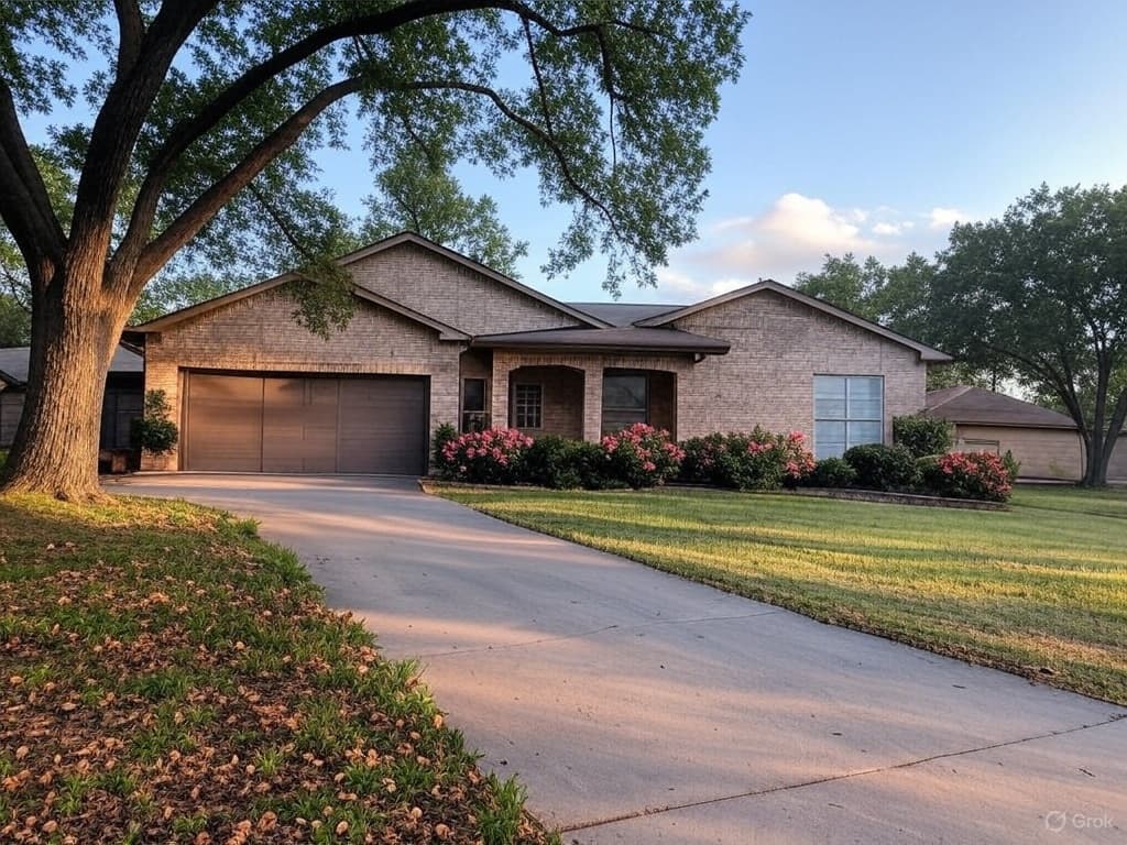 Professional brick repair on a residential home in Frisco, TX by Omega Masonry