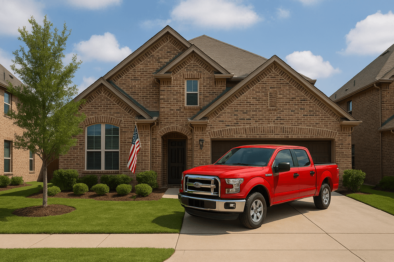 Omega Masonry team performing retaining wall repair in Frisco, TX
